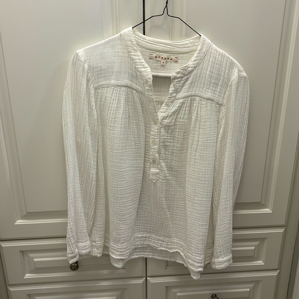 Xirena gauze blouse